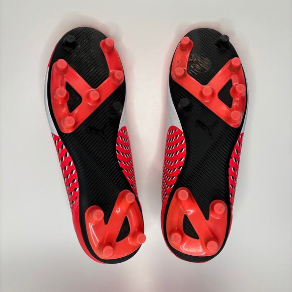 Puma Adreno III FG Jr Cleats Size 5.5c Youth Pink White Soccer Rugby - Picture 4 of 8